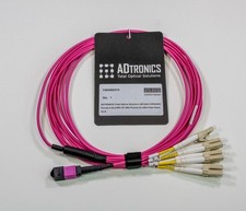 MTP APC to LC UPC Breakout Cable 3M OM4 8 Core Type B 40G/100G LSZH picture