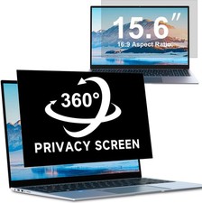 4-way 360° Laptop Privacy Screen For 15.6 Inch Computer, Removable Anti Glare picture
