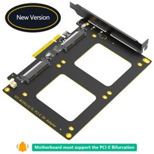 Dual U.2 SSD to PCIe 4.0 X8 Adapter SFF-8639(U.2) to PCI-E 4.0 8xHyper M.2 X16 picture