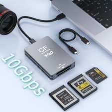 5 in 1 CFExpress/XQD/SD Card Reader - 10Gbps USB C&USB A CFexpress Type B Car... picture