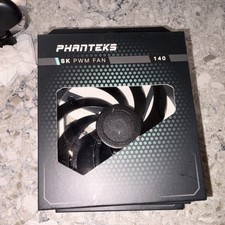 Phanteks SK PWM 140mm Black Case Fan PH-F140SK_BBK_PWM 140 mm Cooling Fan 3 pack picture
