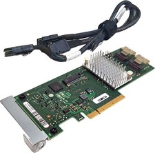 Fujitsu D2607-A21 GS1 Dual Port 6Gb PCIe x8 SAS RAID Controller LP +2x SAS Cable picture