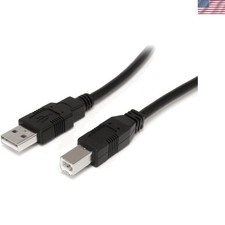 StarTech 30ft Active USB 2.0 Cable, USB-A to USB-B, Black picture