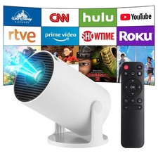 Mini Projector,Upgraded Smart 4K Projector with Wifi 6 and Bluetooth... picture