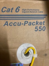 Accu-Packet 550 - 1000 Ft Cat6 - Stranded Cable, Yellow, 24A WG/4PR picture