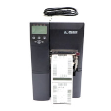Zebra ZM400-2001-0100T Industrial Thermal Label Printer with Power Cable picture