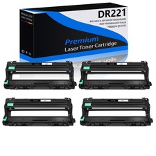 4 Pack DR-221 DR221 DR 221 Black Drum For Brother MFC-9340CDW MFC-9130CW 9330CDW picture
