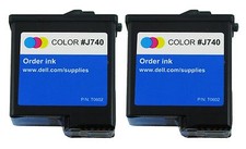 Dell Series 3 (T0602) Color Ink Cartridge 2-Pack GENUINE NEW  picture