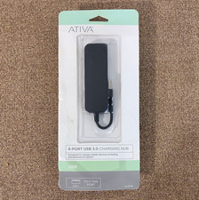 Ativa 4-Port USB 3.0 Powered Portable Hub/Splitter Box, Black 530-016 picture