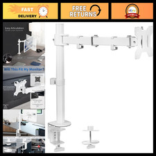 Fully Adjustable Single Monitor Arm Desk Mount for 32