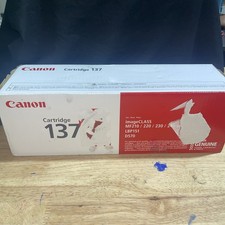 + CANON Genuine Toner Cartridge 137 for Laser Printer • Black Toner • New Sealed picture