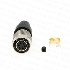 HR10A-7P-6S Hirose 6 Pin Female Connector Plug for Basler GIGE AVT CCD Camera-- picture