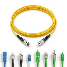 2PCS Simplex Single-mode APC/FC to UPC/ FC Fiber Optic Patch Cords 20M picture