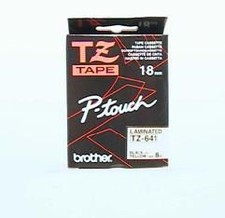 Brother TZ641 BREAD 641 P-Touch Tape Black On Yellow 18mm ~E~ picture