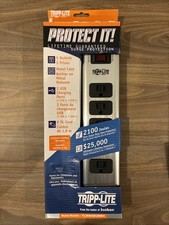 Tripp Lite Protect it 5 Outlets, Metal Case, 2 USB Charging Ports, 6 Ft. Cord. picture
