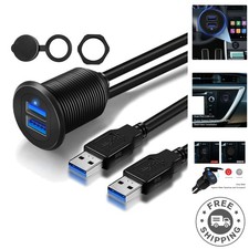 Multi-Use 3ft USB 3.0 Extension Cable for Car, Boat & Motorcycle - Waterproof picture