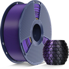 Silk Dual Color PLA Filament, 1KG, Silk Dual Color (Black Purple) picture