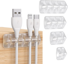5 Pcs Organizador Cables Autoadhesivo 15 Ranuras Hogar Oficina Escritorio Auto picture