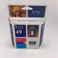 HP 49 Tri-Color Inkjet Print Cartridge Exp. 09/2004 New Sealed picture