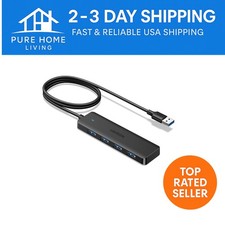 Ultra-Slim 4-Port USB 3.0 Hub - Expand Connectivity for Laptop & Gaming Devices picture