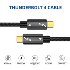 Thunderbolt3 USB-C to C USB4 Cable 40Gbps with 100W 8K@60Hz USB4.0 Length 80cm picture