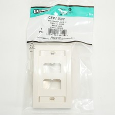 BULK SAVINGS Panduit CFPE4IWY Mini-Com Faceplate Single Gang 4 Module Off White picture