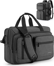 Professional 3-in-1 Water-Repellent Laptop Bag for Men, 17.3 Inch, Black picture