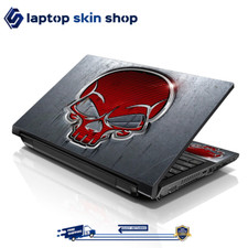 Laptop Skin Sticker Decal Cover for Notebook Macbook Asus Red Skull 13-16 inch picture