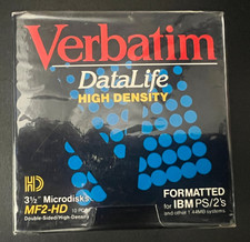 Verbatim Data Life High Density 3 1/2 in Microdisks New in Box Sealed Box of 10 picture