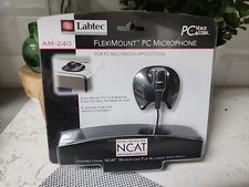 VTG Labtec AM-240 Cable Consumer Microphone Fleximount PC Microphone 1998 NOS picture