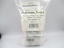 Platinum Tools (790WH-10) White Keystone Blank Insert 10ct. - Lot of 10  picture