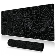 Desk Mat, Topographic Map Lines Pattern Large Desk Pad Extended Gaming Mouse ... picture