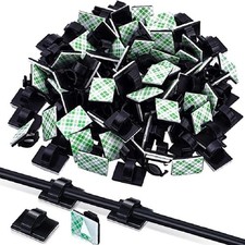 Cable Organizer Clips Desk Cord Holder Wire Manager USB Data Charger picture