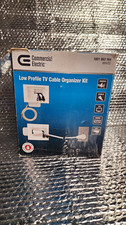 Commercial Electric Low Profile In-Wall Cable Wall Plate Kit White HDMI/Coax picture
