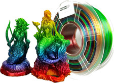 PETG 3D Printer Filament 1.75mm Multi Color Translucent Rainbow 1kg for Ender3 picture