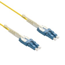 20 Pack of 2m Uniboot LC/UPC LC/UPC Singlemode Duplex OFNR Fiber Optic Patch Cab picture