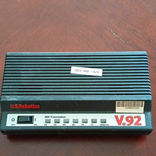 USRobotics V.92 56K External Dial-Up Faxmodem Serial RS-232 Black picture