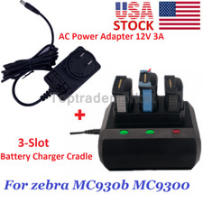 US 3-Slot Battery Charging Cradle Replacement For Zebra MC9300 MC930B MC930P NEW picture