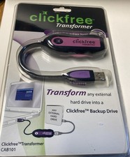 Clickfree Transformer CAB101 Backup Drive Transform Any External Hard Drive NEW picture