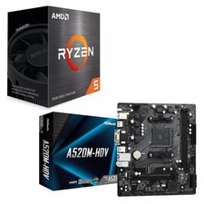 🔥 AMD Ryzen 5 5500 6-Core 4.2 GHz CPU + ASRock A520M-HDV AM4 mATX Motherboard picture