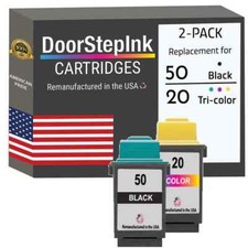 DoorStepInk Compatible Ink Cartridges for Lexmark #50Black / #20 Tri-Color-USA picture