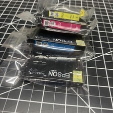 4x Genuine Epson 252 Black Color Cyan Yellow Magenta Ink Cartridge New Sealed picture