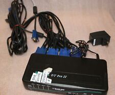 Black Box ServSwitch DT Pro II KV7021A KVM Switch /4 cable ,4 USB, Power Adapter picture