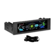 5 Fans Speed Controller LCD Wind Power Graphics Card CPU PC for Case for Touch C picture