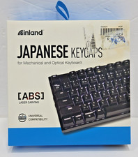 Inland Japanese Keycaps 112 Key JIS Black ABS OEM Mechanical Keyboard New picture
