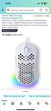 New TMKB 12800 DPI Electronic Competition Mouse - 16.8 RGB LED - White picture