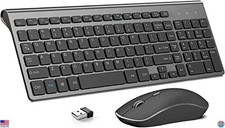 JOYACCESS Wireless Keyboard and Mouse,2.4G Ergonomic and Slim Wireless Computer picture
