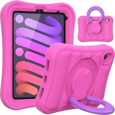 Kids Case for iPad mini 7 (A17 Pro) 2024 / Mini 6th Gen 2021 8.3 inch – Pink picture
