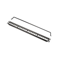 Belden AX101456 24-Port 1U Rack Flex Patch Panel Black picture