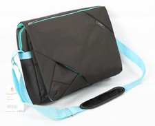 Bipra 15.6 Inch Laptop Messenger Bag Grey/blue Design picture